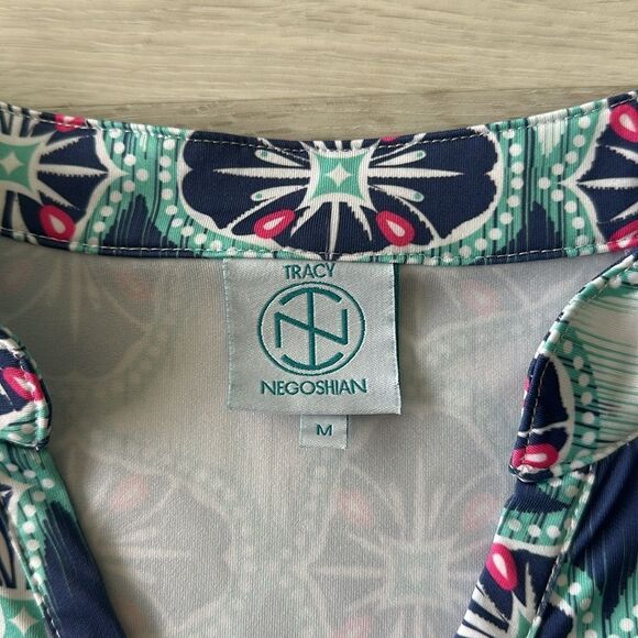 Tracy Neghosian Geo Print Short Set M EUC - Picture 3 of 10